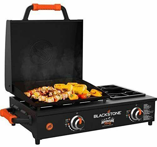 adventure ready 17 inch tabletop griddle with range top black