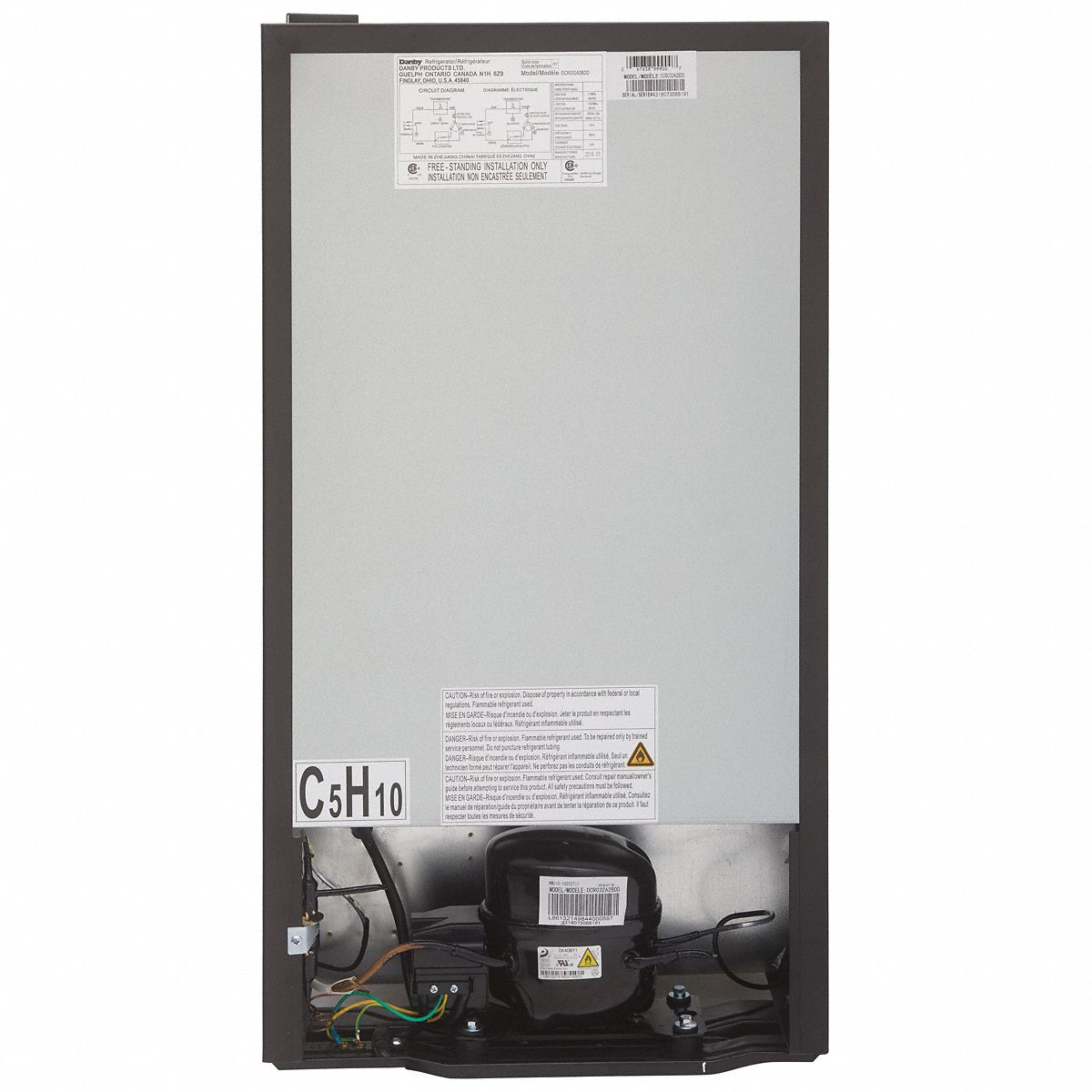 Danby Designer 3.2 cu. ft. Compact Refrigerator with Freezer – Black