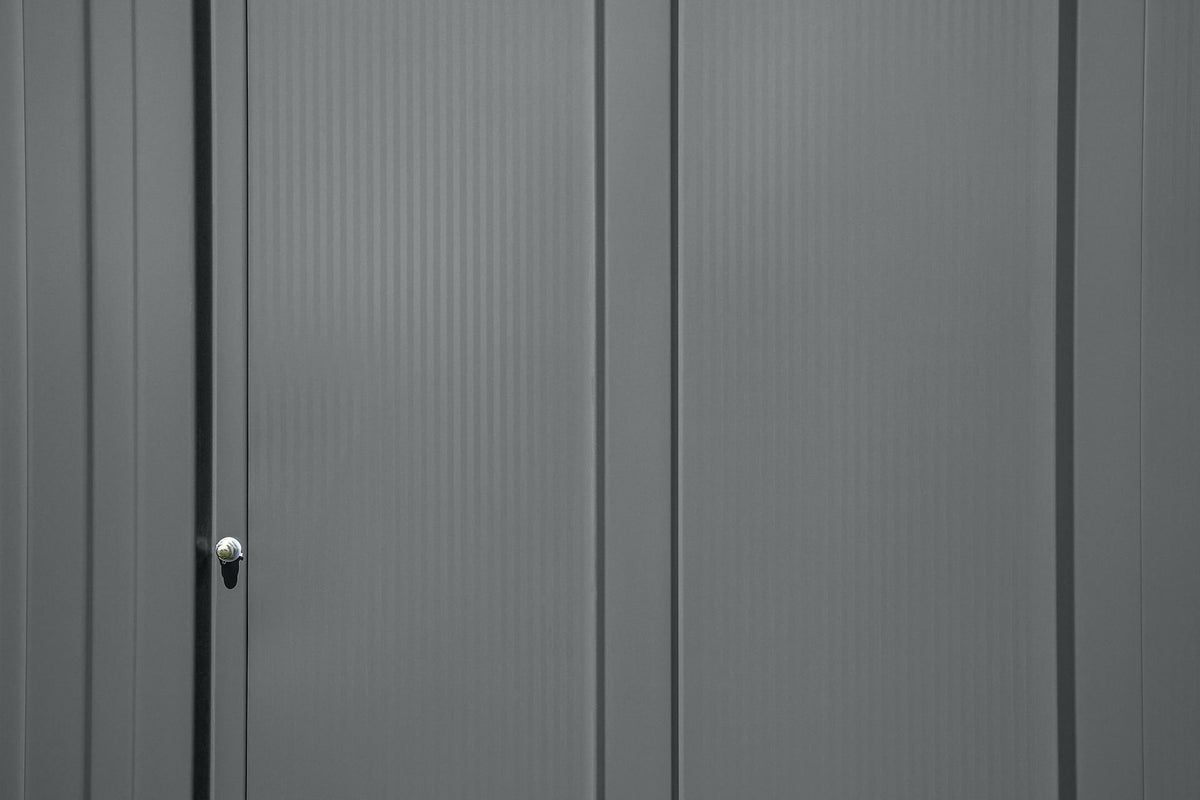 Arrow Classic 14x17-ft Charcoal Corrosion-Resistant Steel Shed