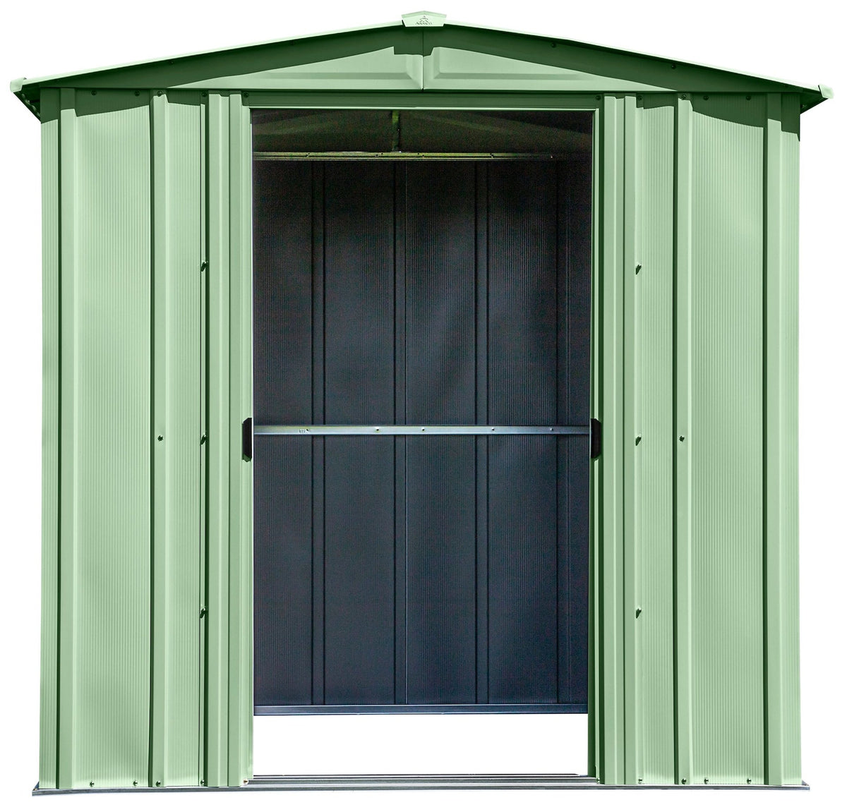 Arrow Classic Galvanized Steel Storage Shed, Sage Green, 6-ft x 5-ft