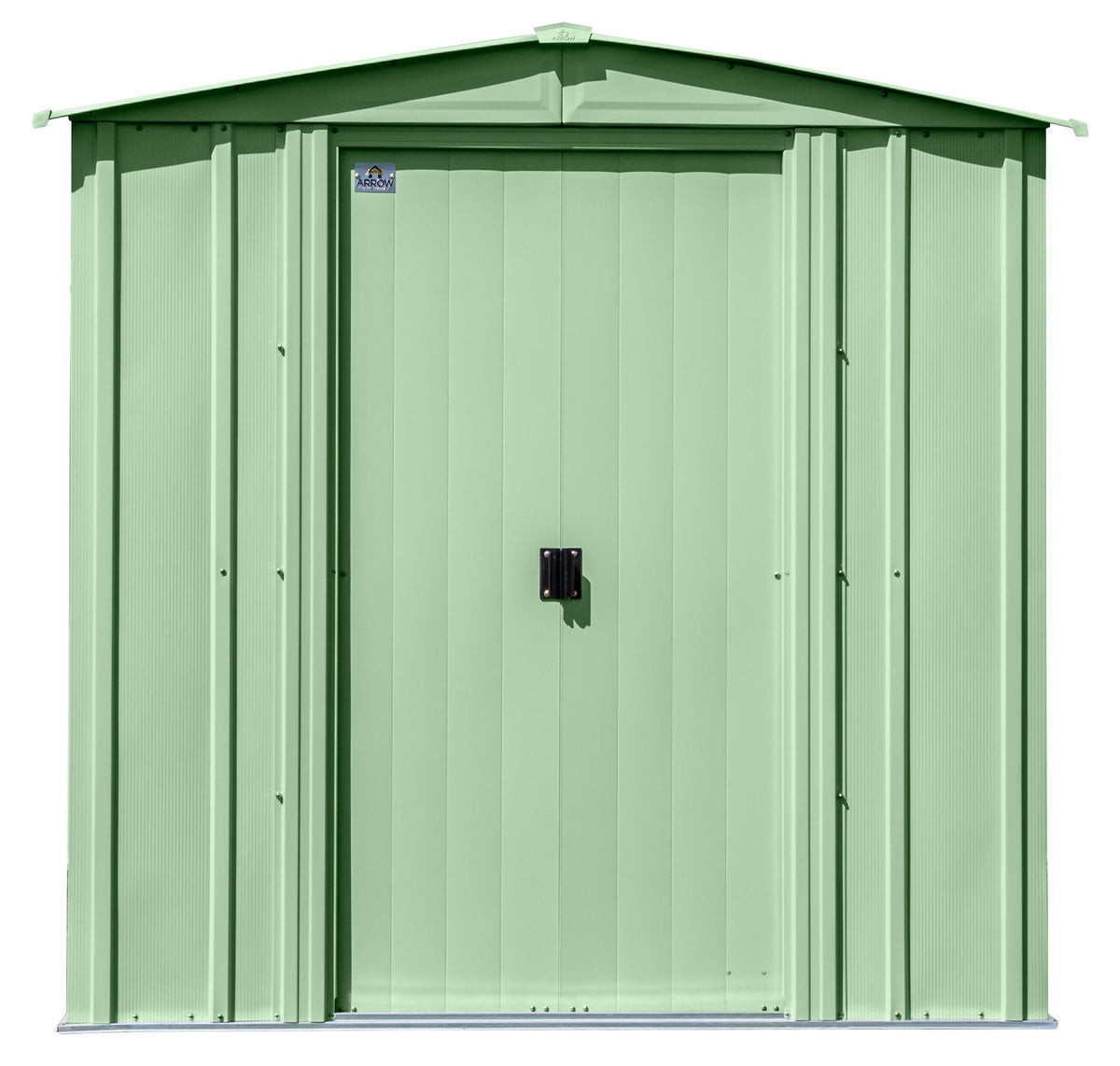 Arrow Classic Galvanized Steel Storage Shed, Sage Green, 6-ft x 5-ft