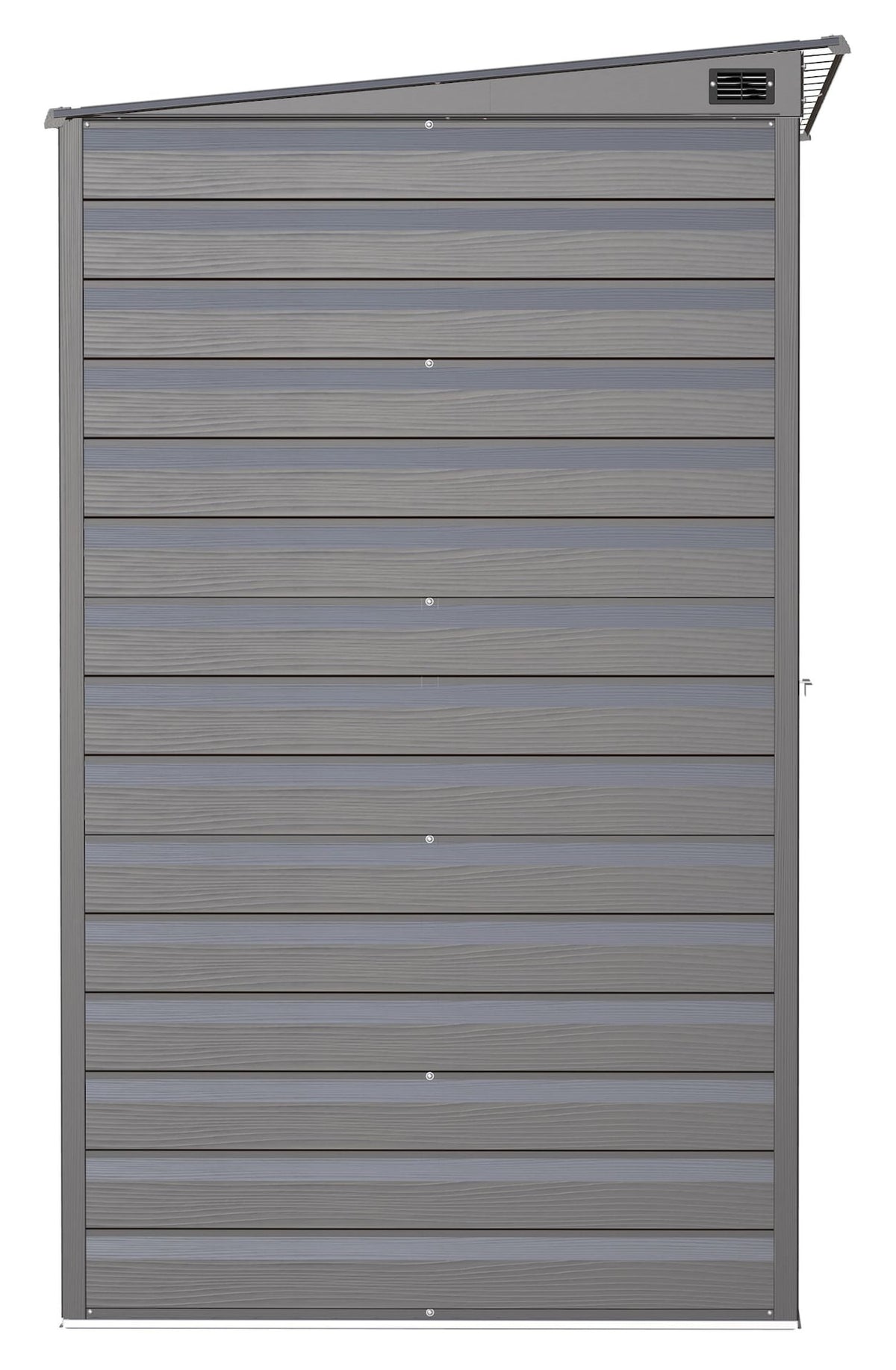 Arrow Select Galvanized Steel Storage Shed, Charcoal, 10-ft x 4-ft