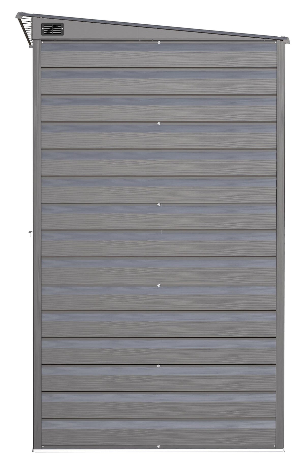 Arrow Select Galvanized Steel Storage Shed, Charcoal, 10-ft x 4-ft