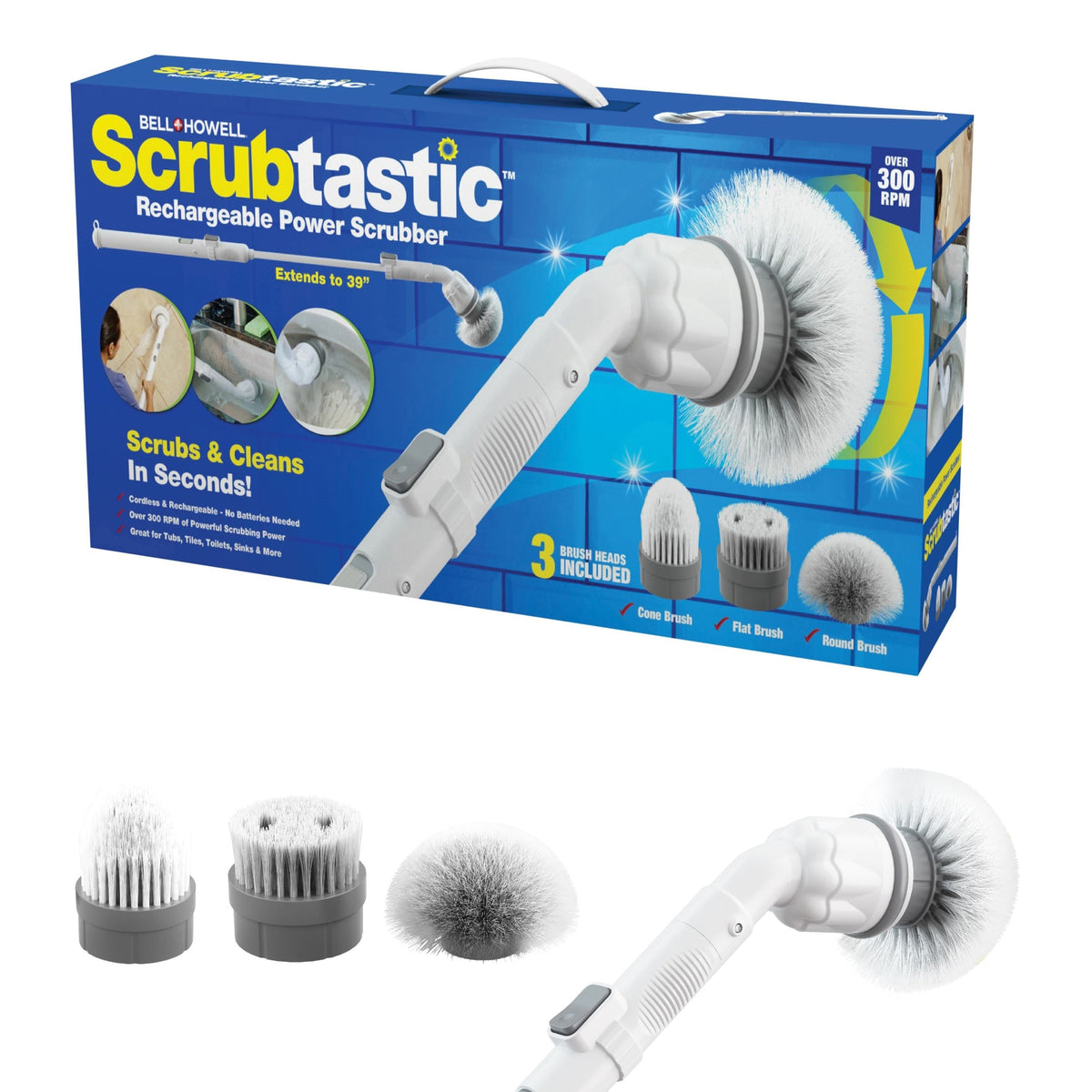 Rechargeable Power Scrubber Brush