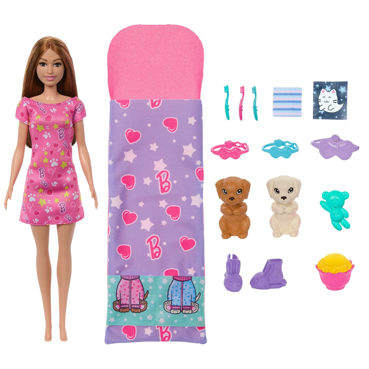 Skipper Doll & Puppy Slumber Party Playset, Kids Ages 3+