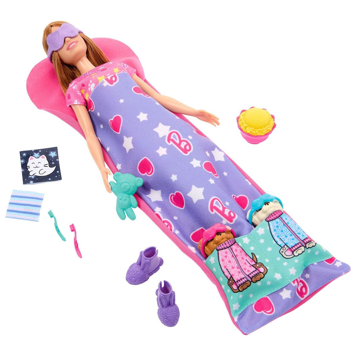 Skipper Doll & Puppy Slumber Party Playset, Kids Ages 3+