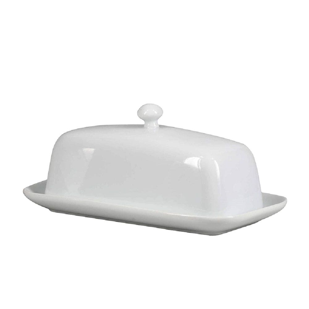 Bia Porcelain Butter Dish with Knob