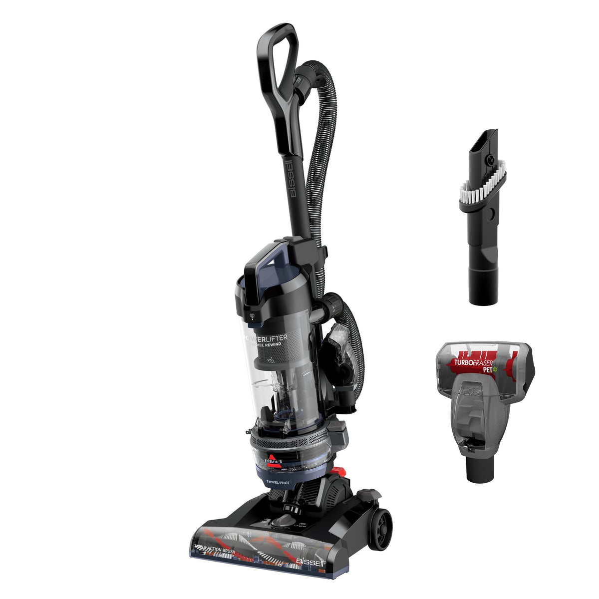 BISSELL PowerLifter Swivel Rewind Bagless Upright Corded Vacuum Cleaner
