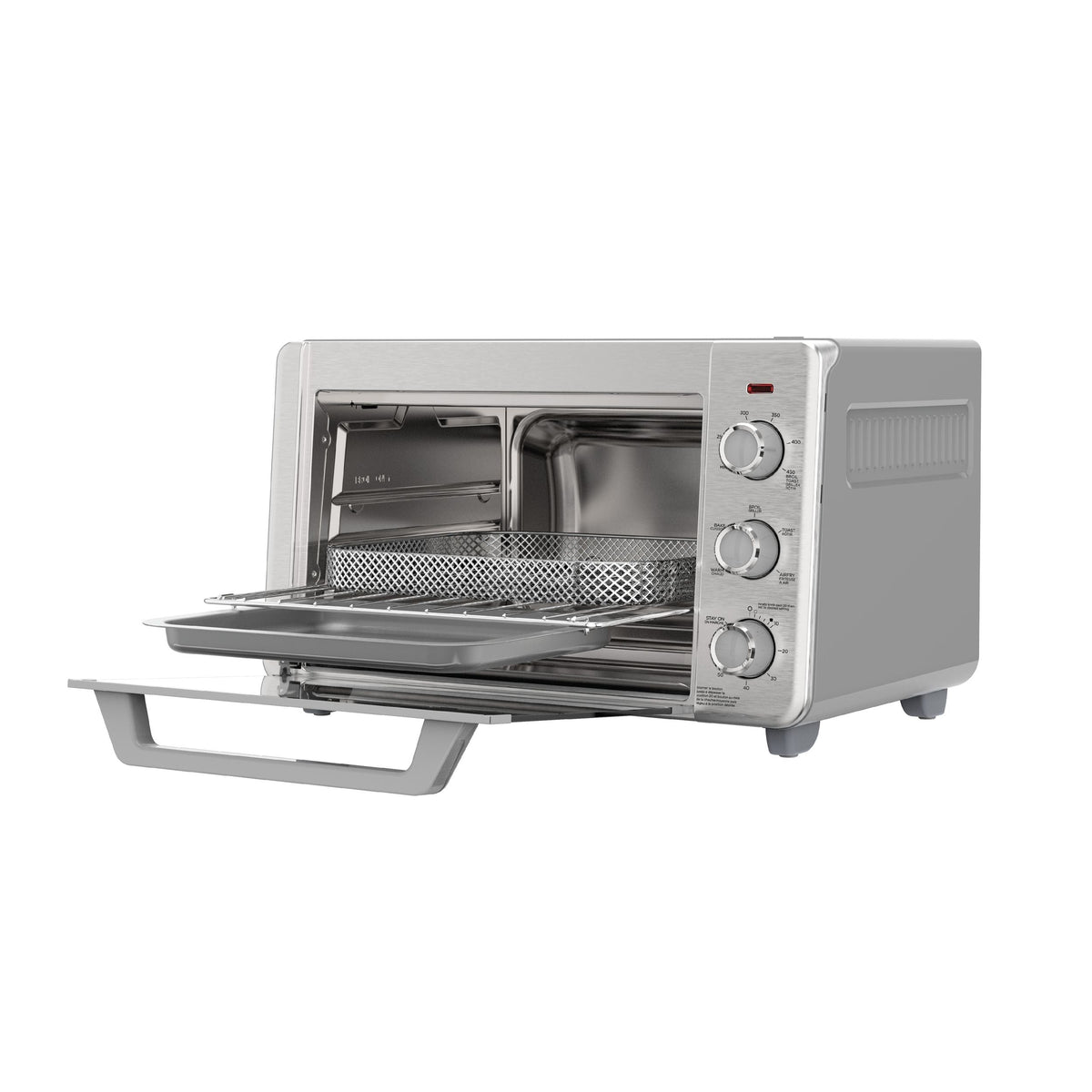 Crisp 'N bake 6-Slice Air Fryer Toaster Oven, Stainless Steel, 5 Cooking Functions