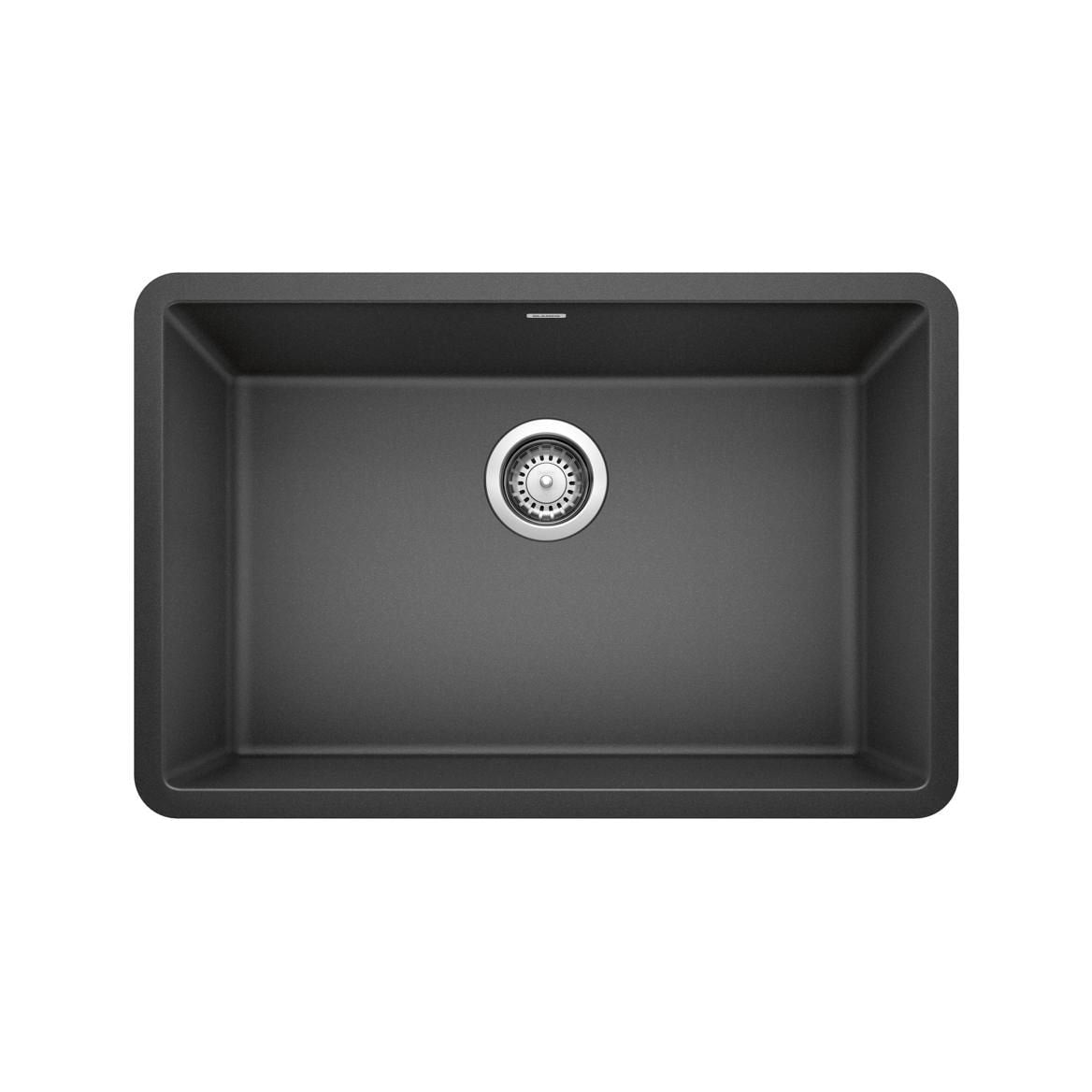 Precis 27-in Single Bowl Undermount Kitchen Sink, Anthracite