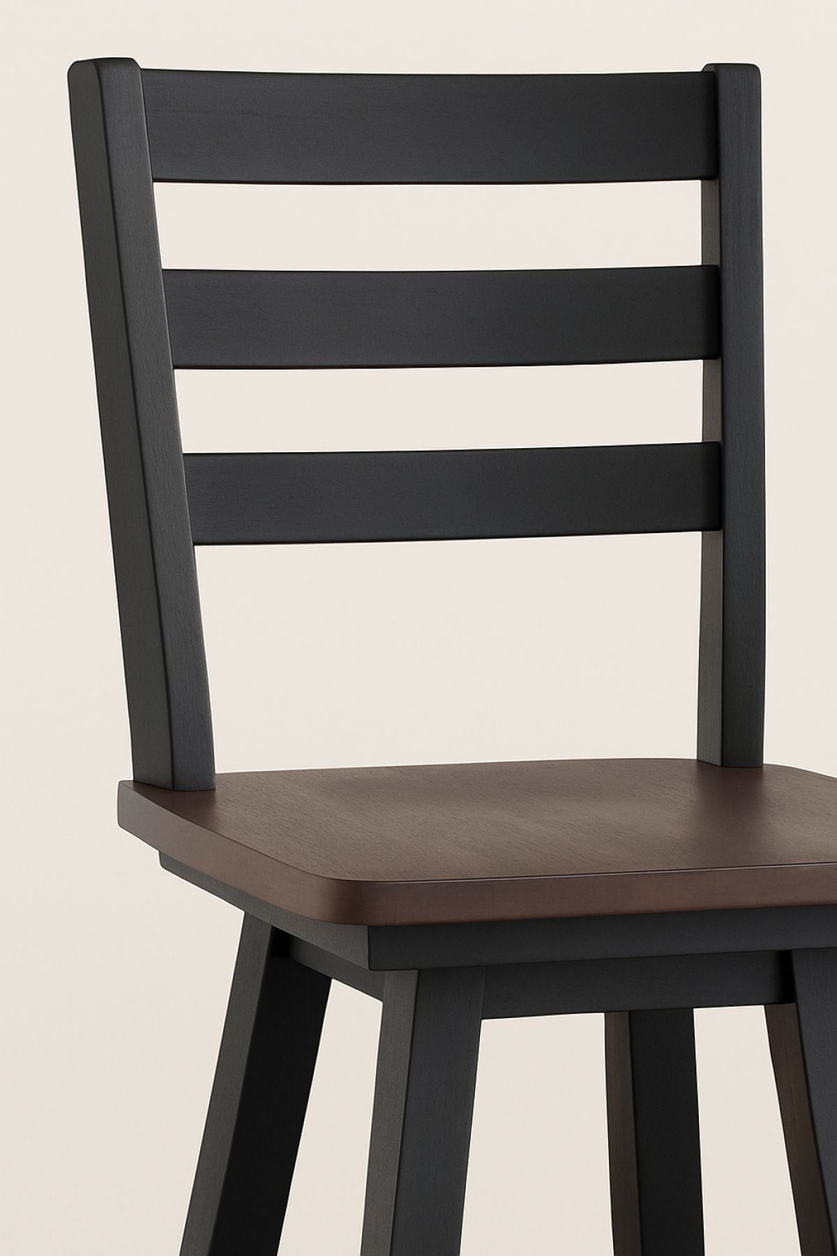 Aaron Oak/Dark Grey Swivel Counter/Bar Stool with Back Rest, 2-pc