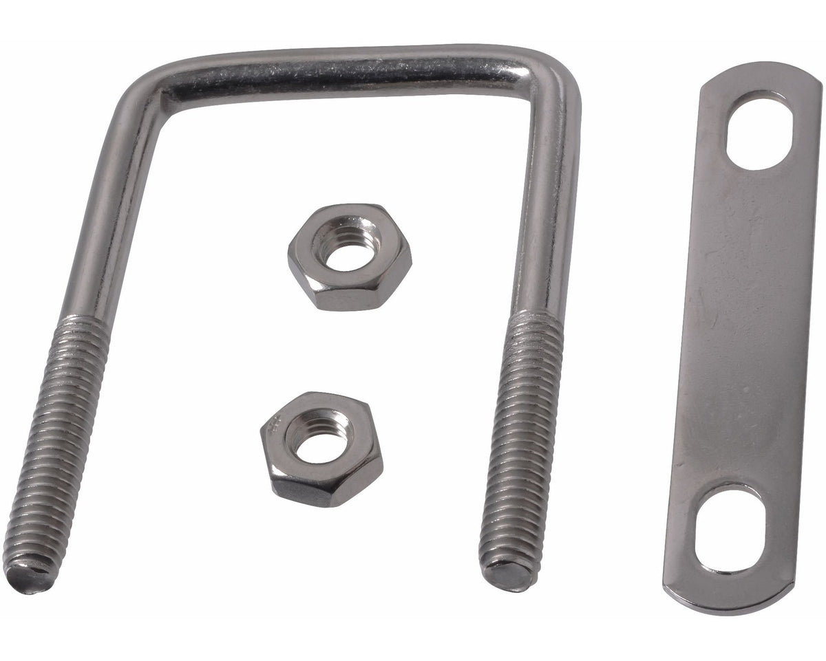 Square U Bolt, Stainless Steel, For All Weather, 3 x 2-in