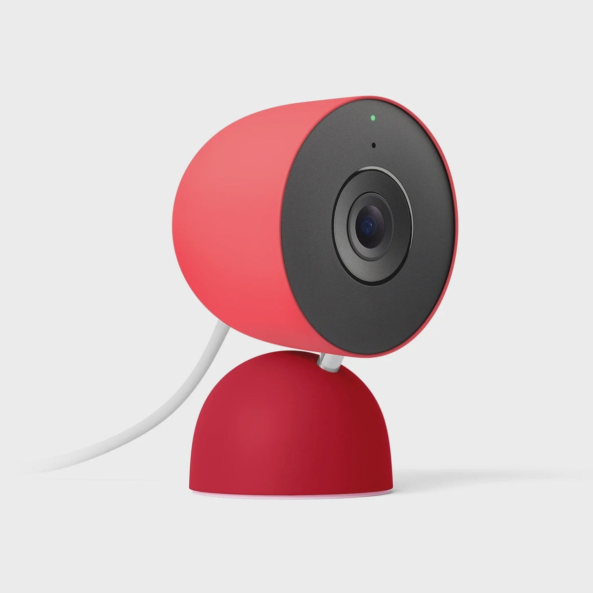 Google Nest Cam Indoor (Wired, 3rd Gen) - Indoor Security Camera with 2K Video - Works with Google Home - With Gemini - Berry