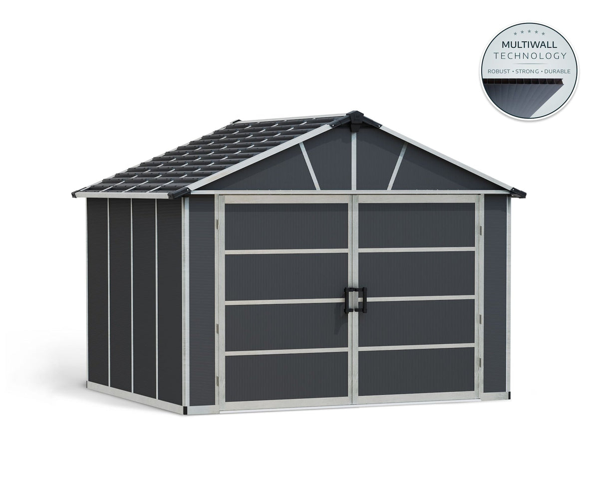 Multi-Function Polycarbonate Yukon Shed, 11x9-ft