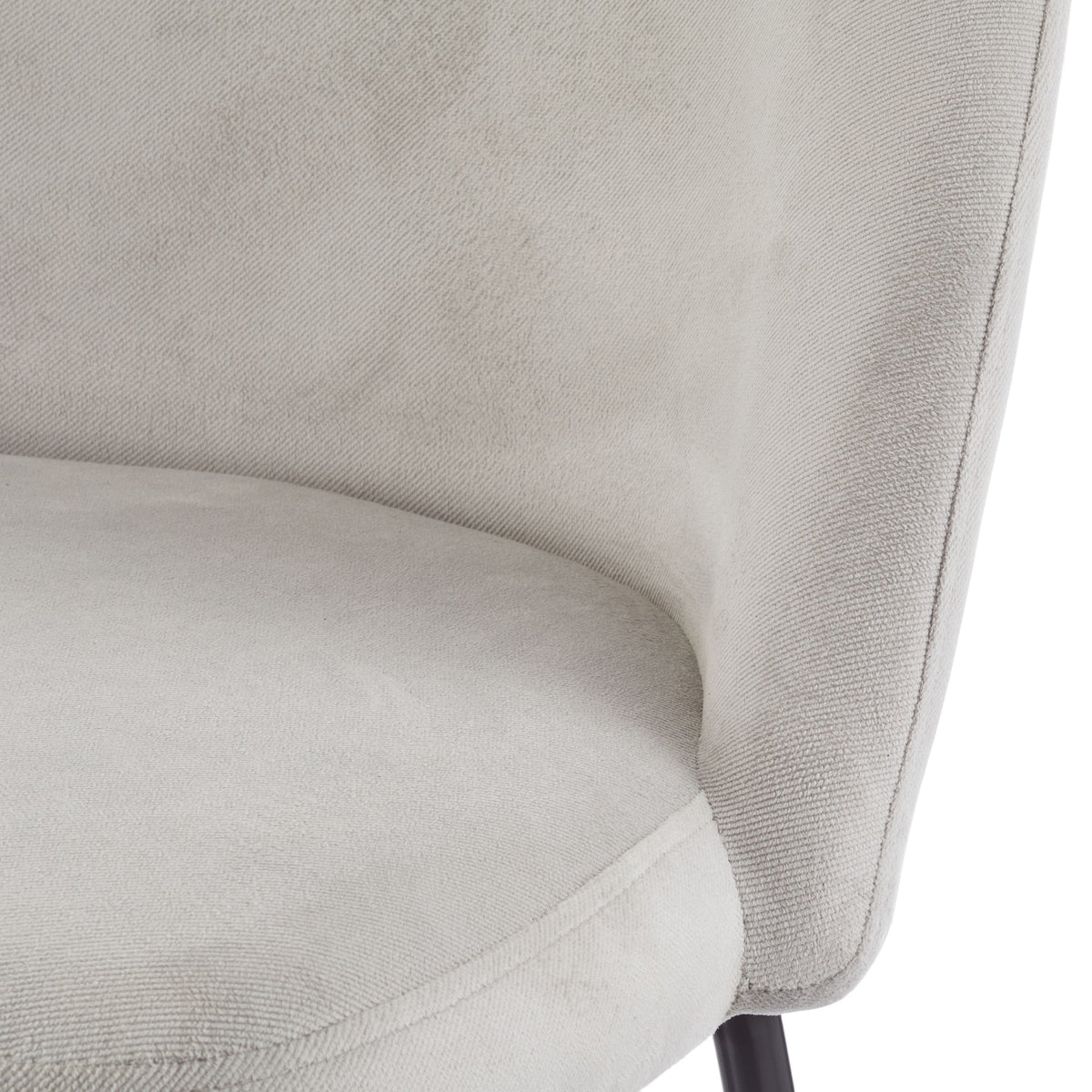 Canvas Koen Bar Elegant Counter Stool with Footrest, Grey