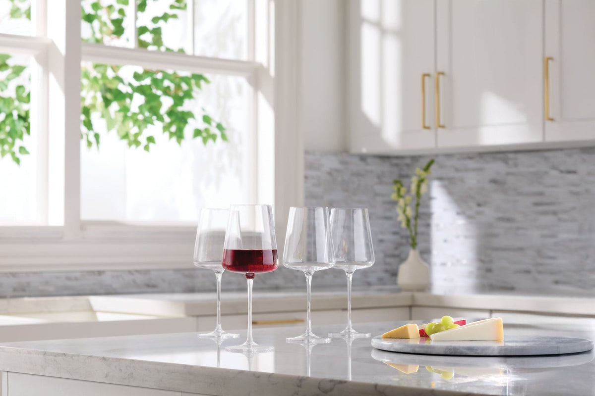CANVAS Modern Lead-Free Stemmed Wine Glass Set, 4-pk