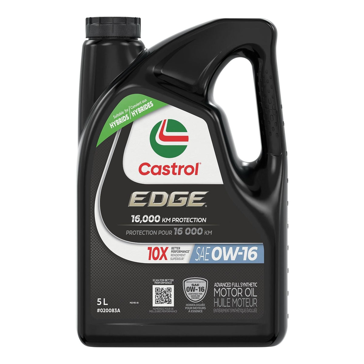 EDGE 0W16 Advanced Synthetic Motor Oil, 5-L