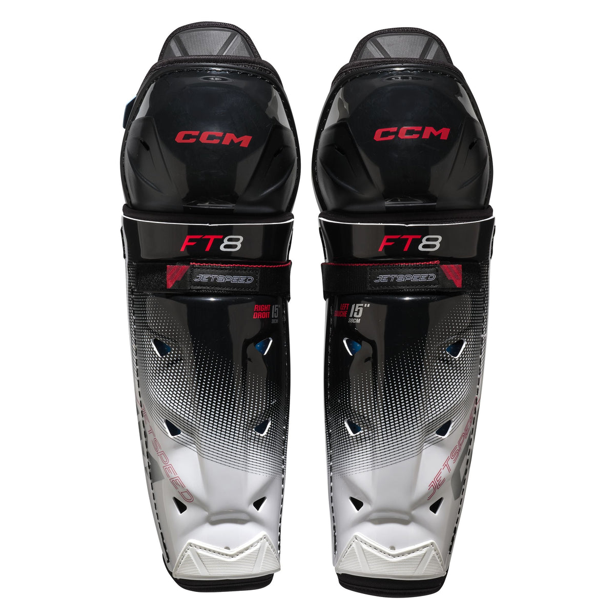 Jetspeed FT8 Shin Guards, Junior, Assorted Sizes