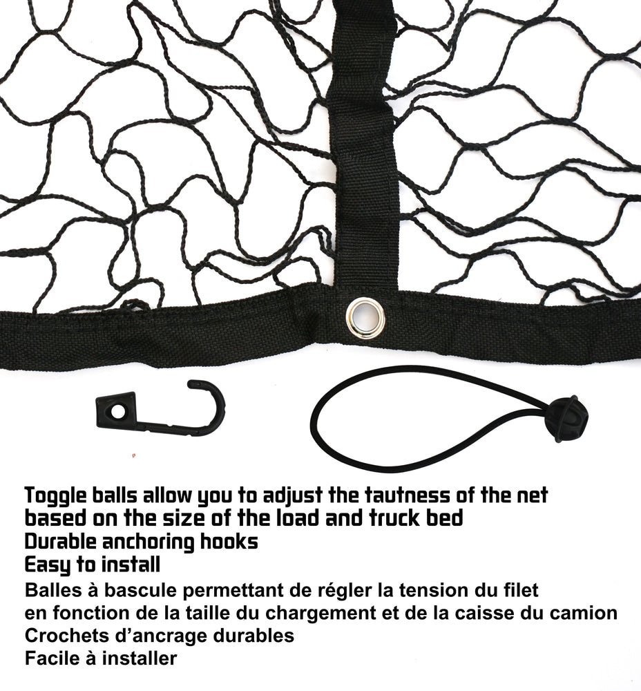 Certified Adjustable Truck Cargo Net, 55-in x 78-in