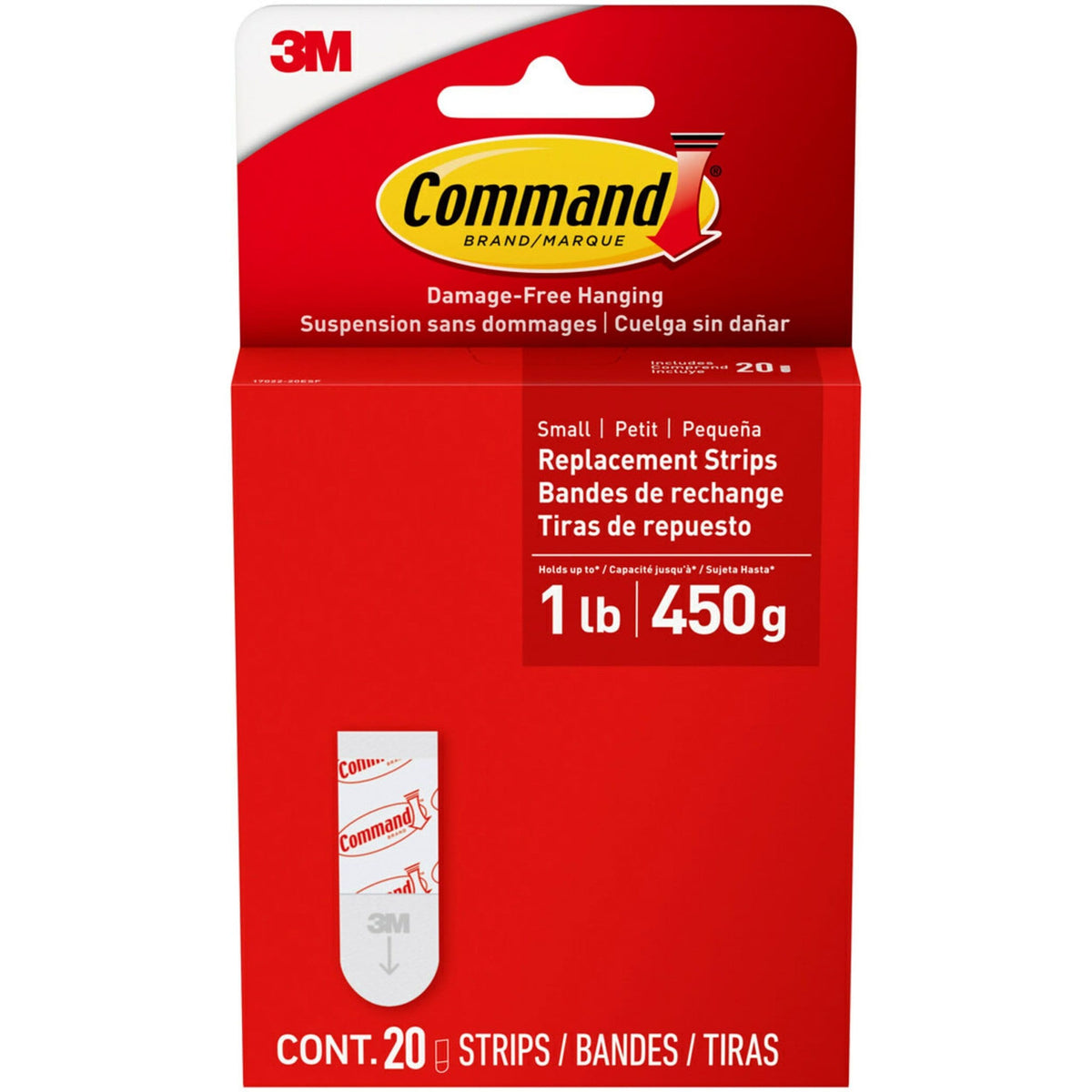Command 20-Piece 1-lb White Small Damage Free Foam Replacement Strips