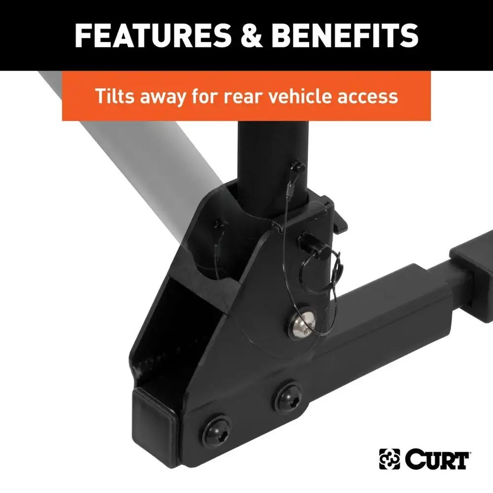18030 2-Bike To 4-Bike Two Arm Hitch Mount Bike Rack, Fits 1-1/4, 2-in Receiver, Black