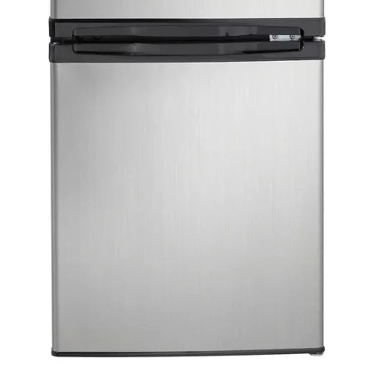 Danby Designer 3.1 cu. ft. Dual Door Compact Fridge with Freezer in Stainless-steel Look