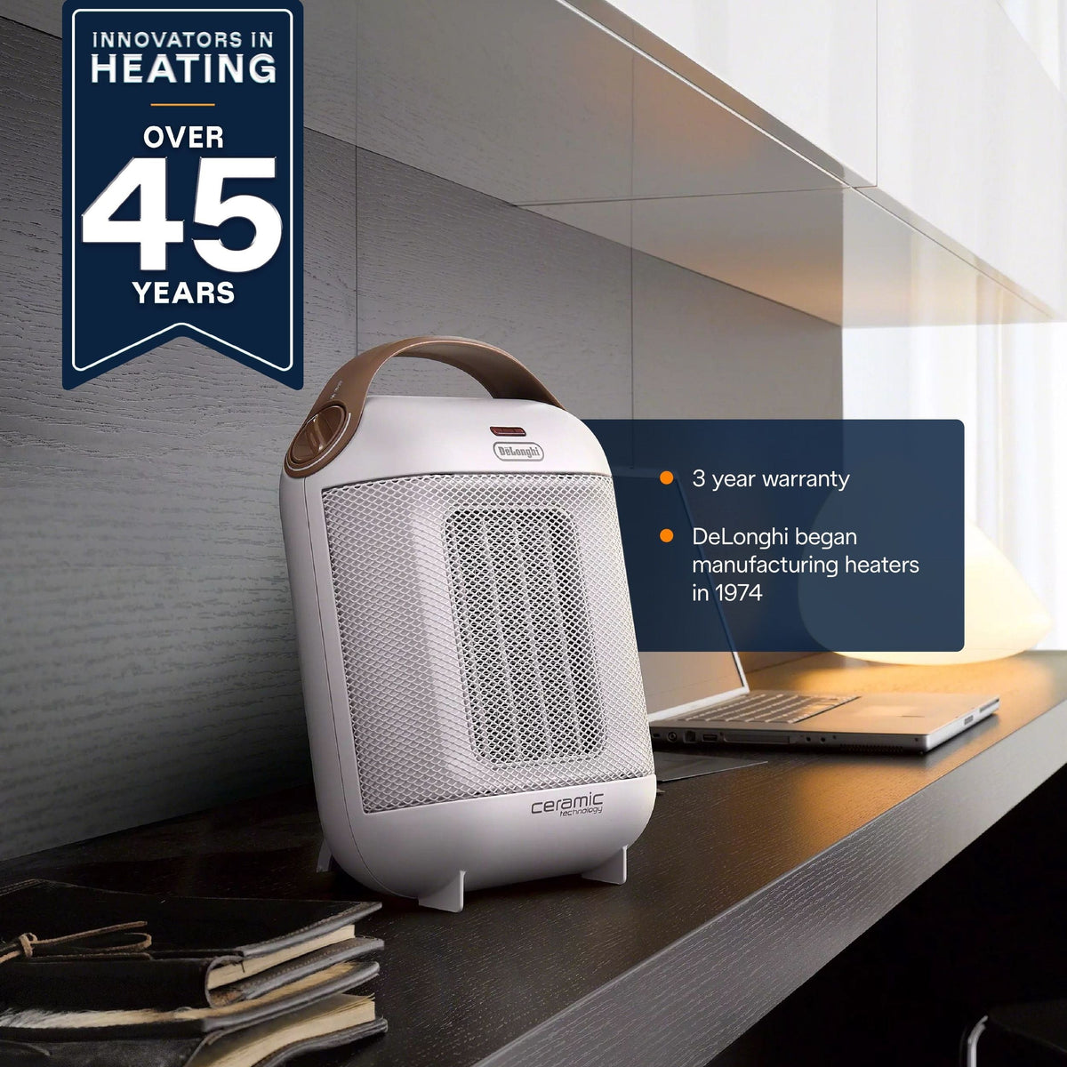 HFX30C15WCA Capsule Ceramic Fan Heater, White