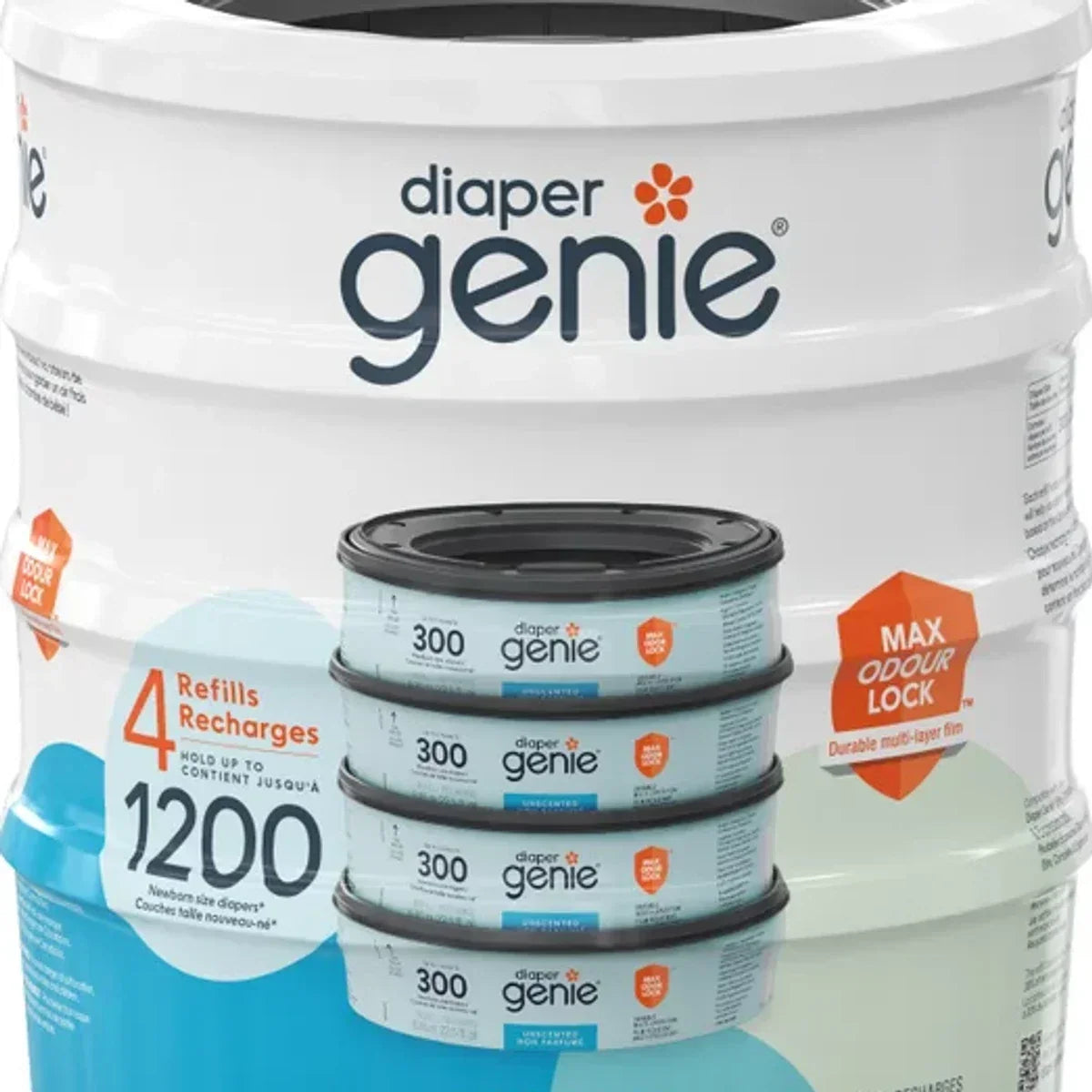 Unscented Round Refill, 4-pack