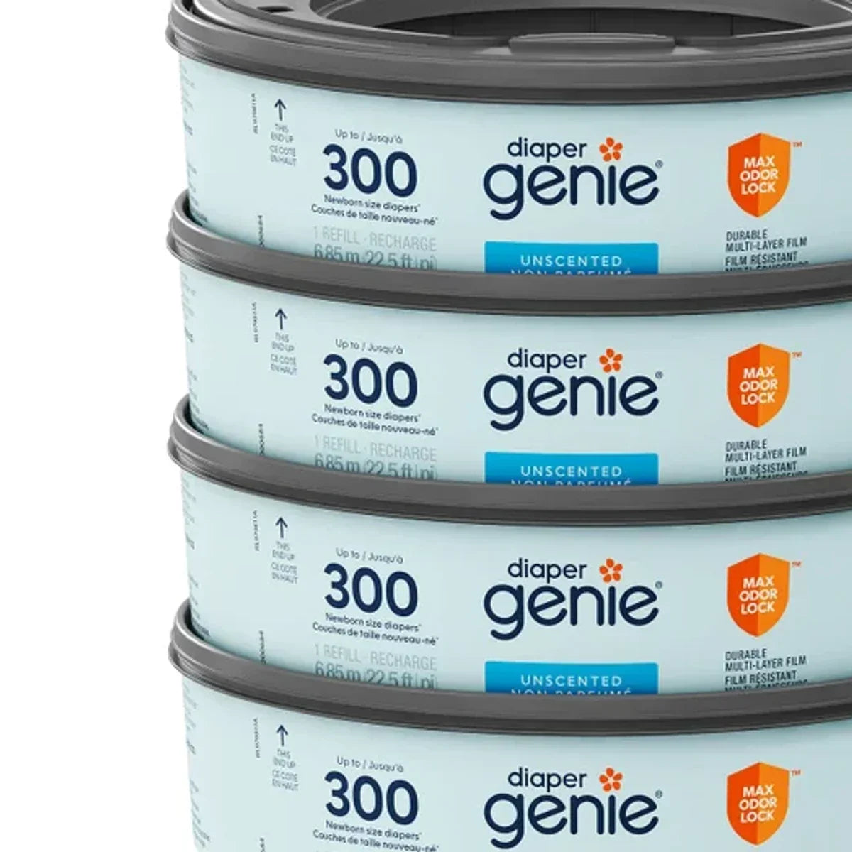 Unscented Round Refill, 4-pack
