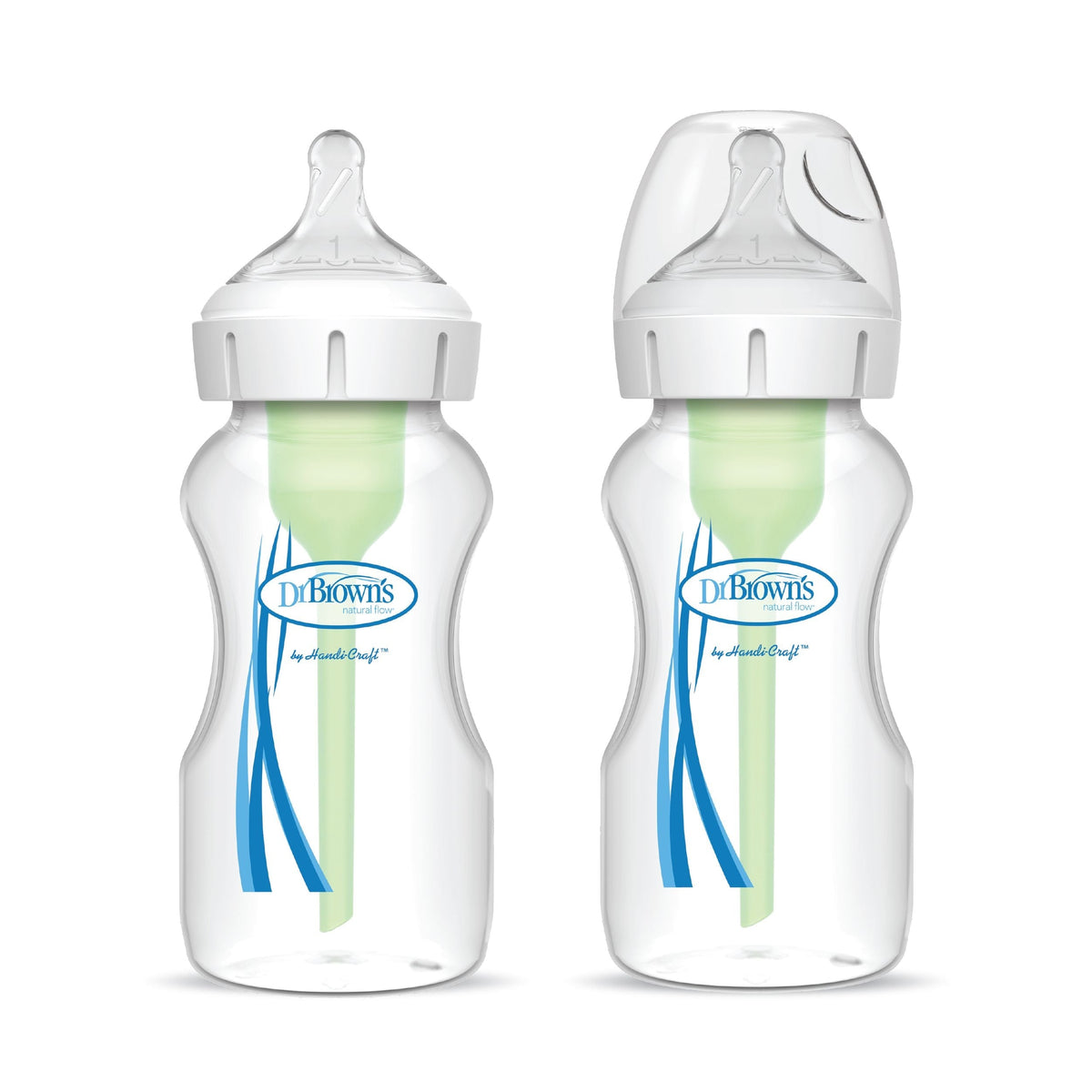 + Wide Neck Bottles, 9-oz, 2-pk