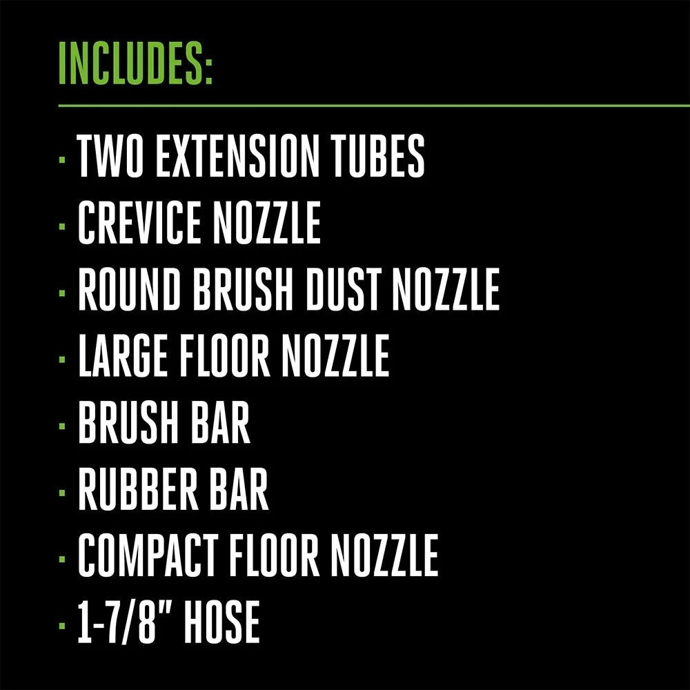 56V Wet/Dry Vacuum with Hose and Accessories, Tool Only, 34L, WDV0900