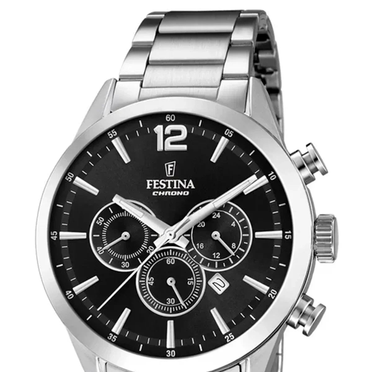 Festina Timeless Chronograph Black Dial Men's Watch
