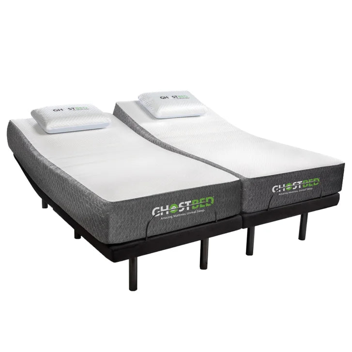 Ghostbed by Nature's Sleep 28 cm (11 in.) Gel Memory Foam Mattress with Adjustable Base