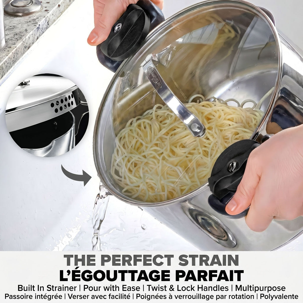 Stainless Steel 5QT Pasta Pot