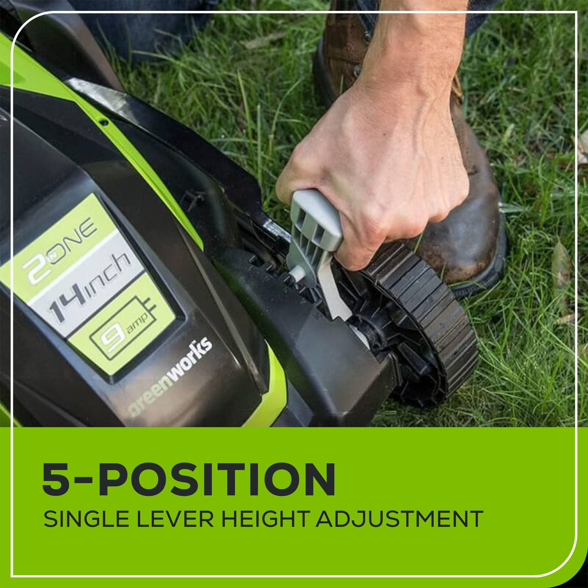 9A 2-in-1 Corded Lawn Mower, 14-in