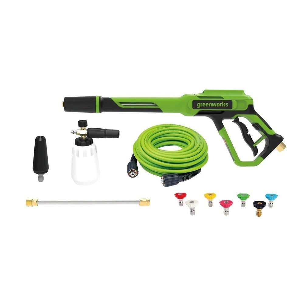 Deluxe Metal Gun & Hose Kit, Includes 7-Piece Nozzle Kit, Turbo Nozzle & Foam Cannon