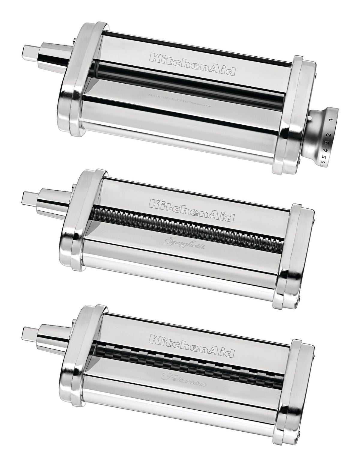3-Piece Pasta Roller & Cutter Attachment Set
