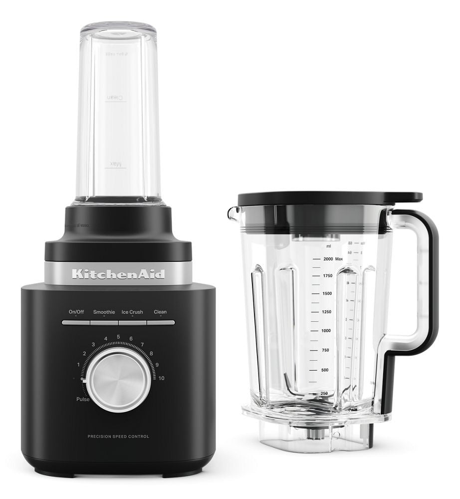 Single Blender with Jar, Precision Control, Black