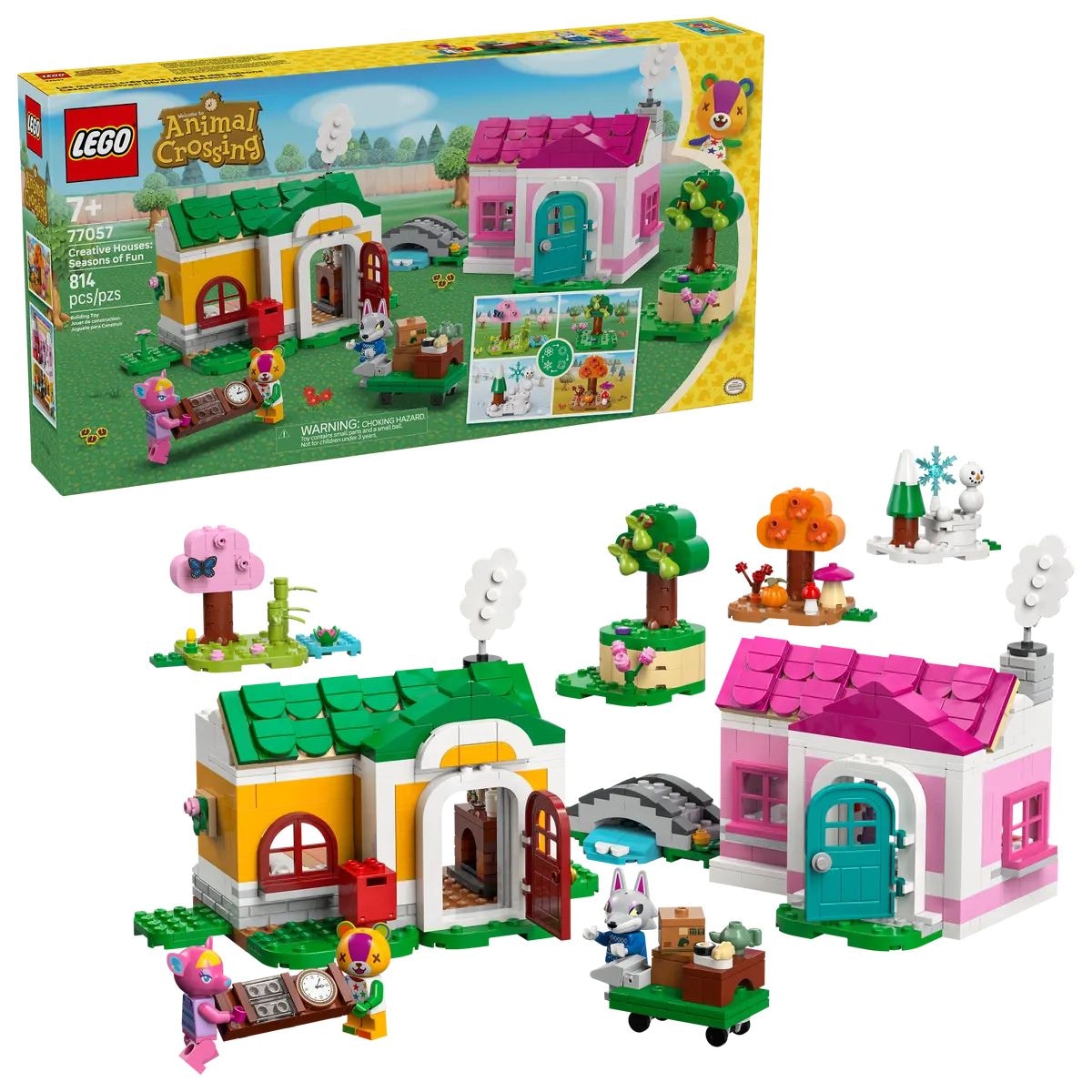 Animal Crossing Creative Houses: Seasons of Fun - 77057, 814-pcs, Ages 7+