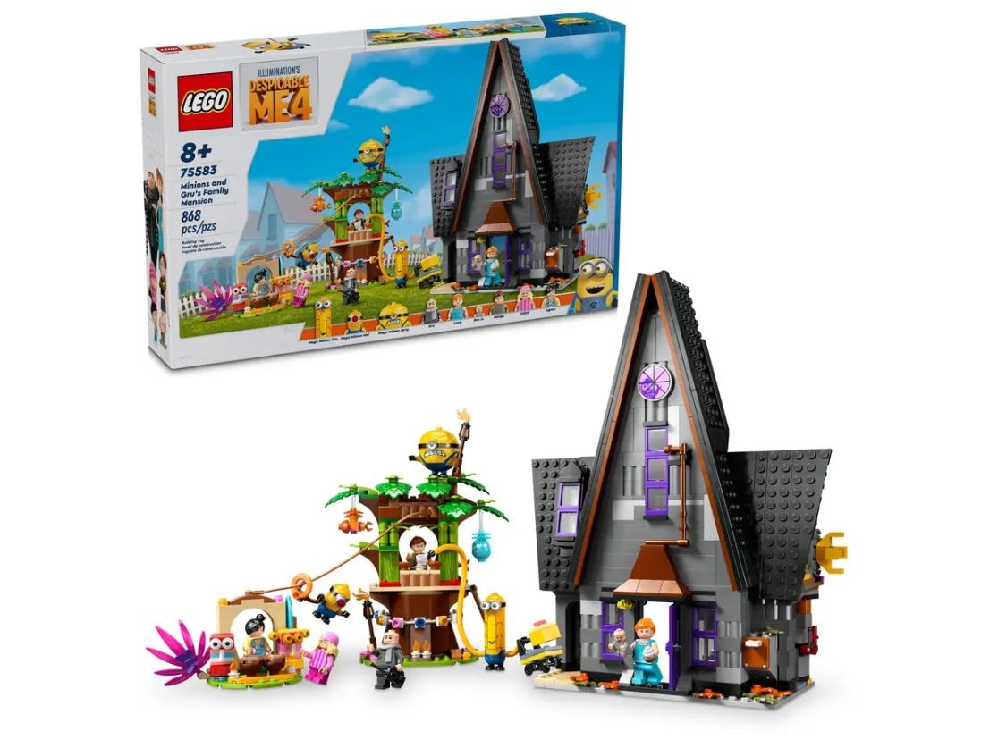 Despicable Me 4 Minions and Gru's Family Mansion - 75583, 868-pcs, Ages 8+
