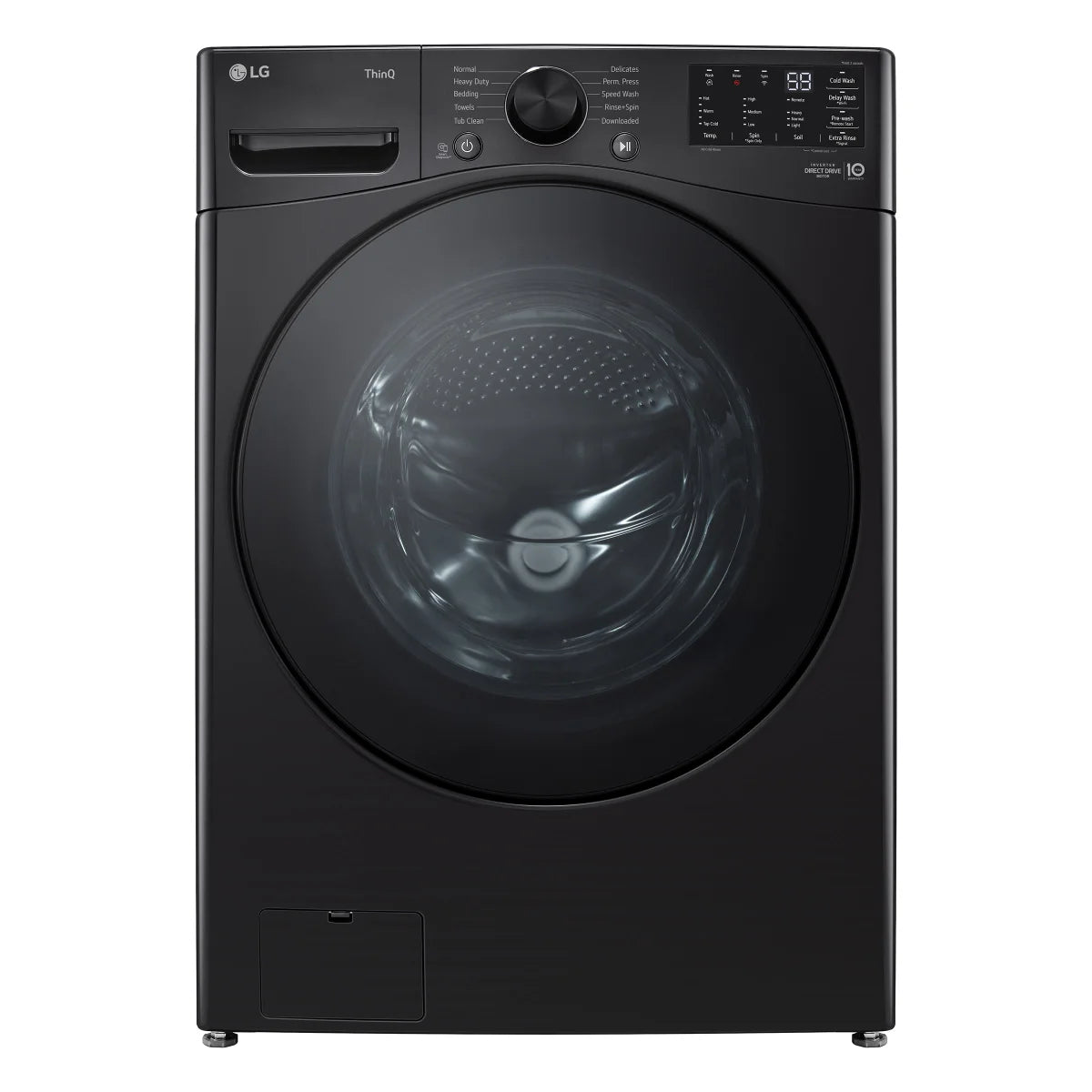 LG 5.2 cu ft. Midnight Black Smart Front Load Washer with AI Direct Drive