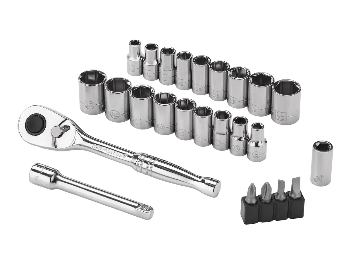 25 Piece 1/4" Drive Socket Set