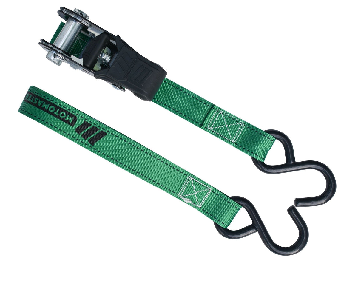 1,500-lb Padded Ratchet Tie Down Straps, Weatherproof, 1-in x 6-ft, 2-pk
