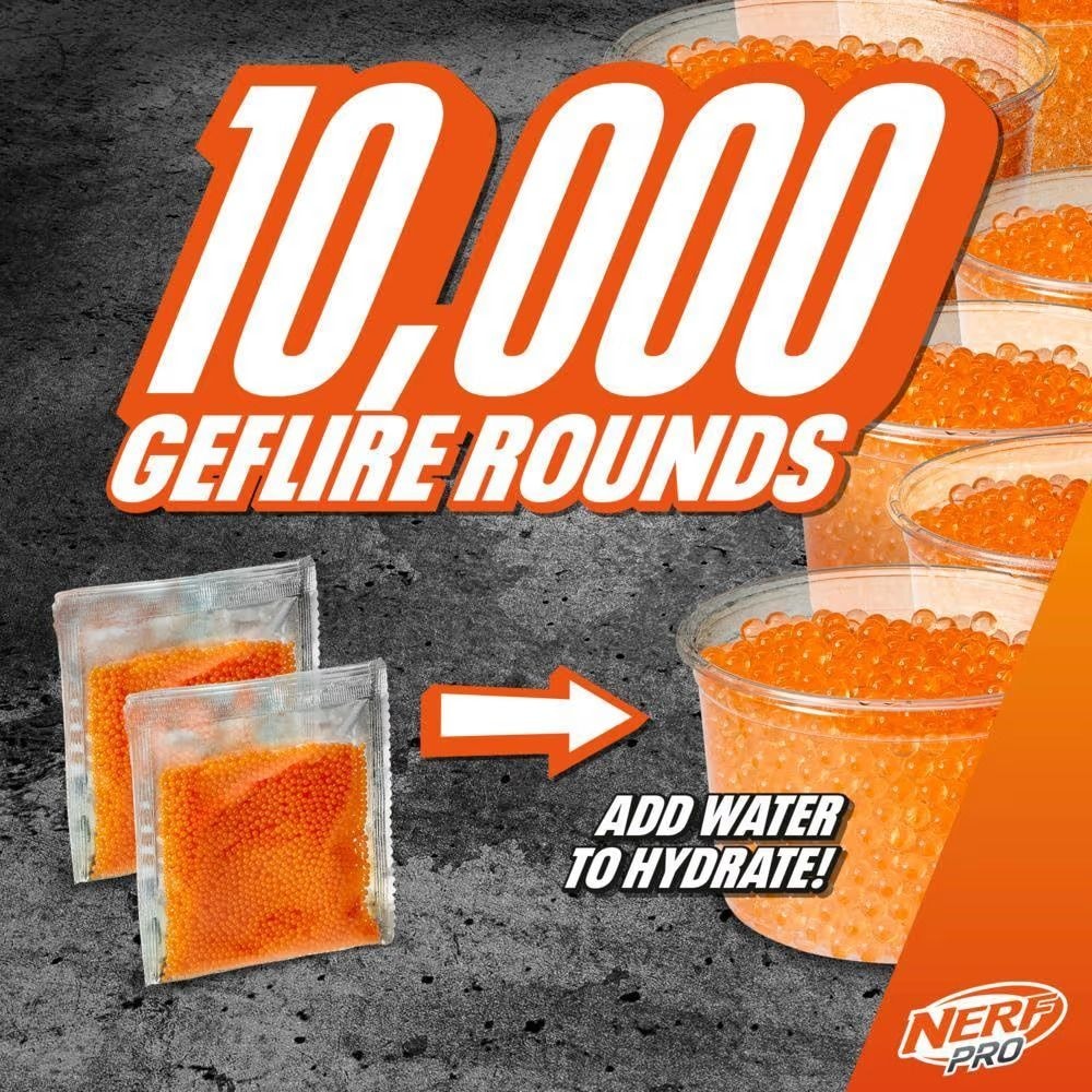 Pro Gelfire Raid Blaster with 10000 Gelfire Rounds