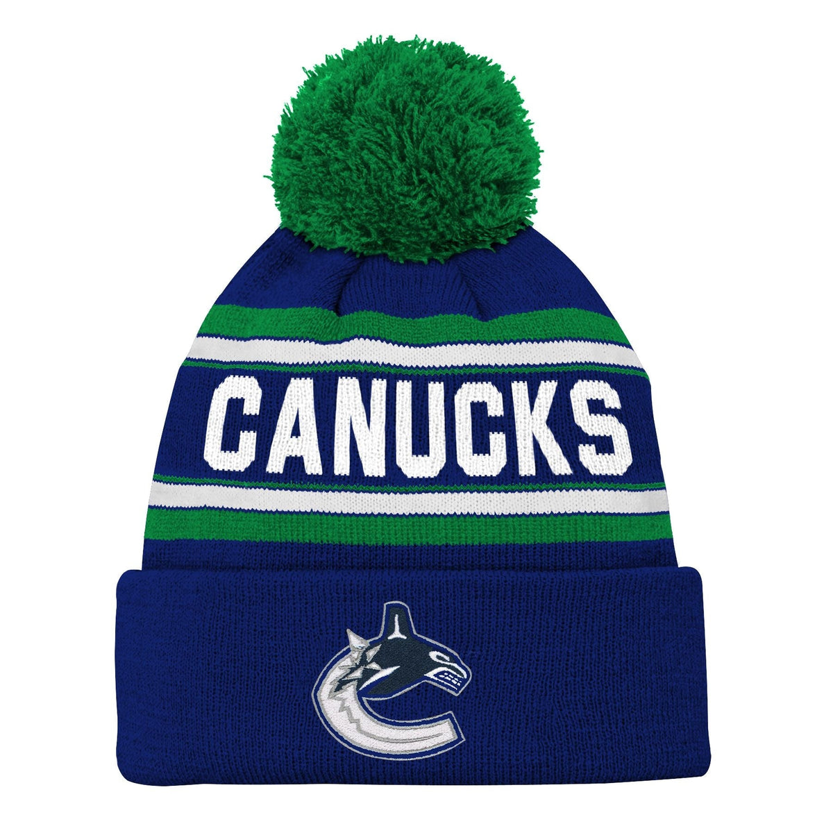 Jacquard Cuffed Knit Pom Toque, Youth
