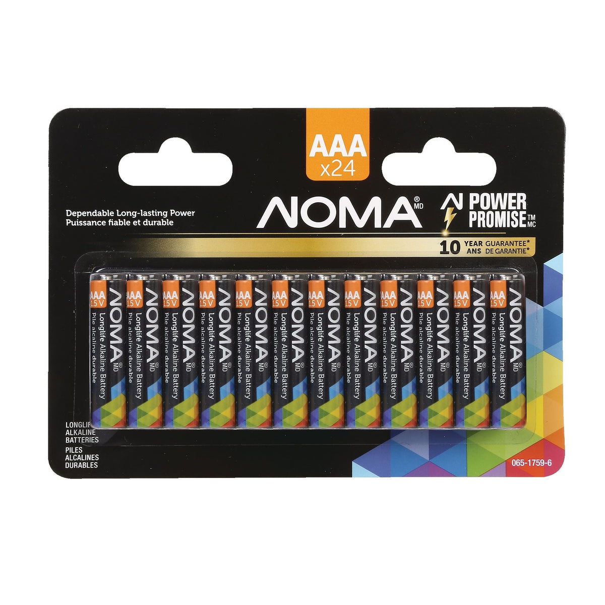 AAA Alkaline Batteries, Long Lasting, All Purpose, 24-pk