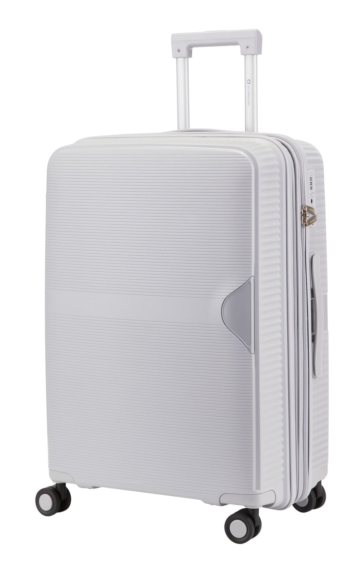 Outbound Hardside Medium Luggage Bag, Silver