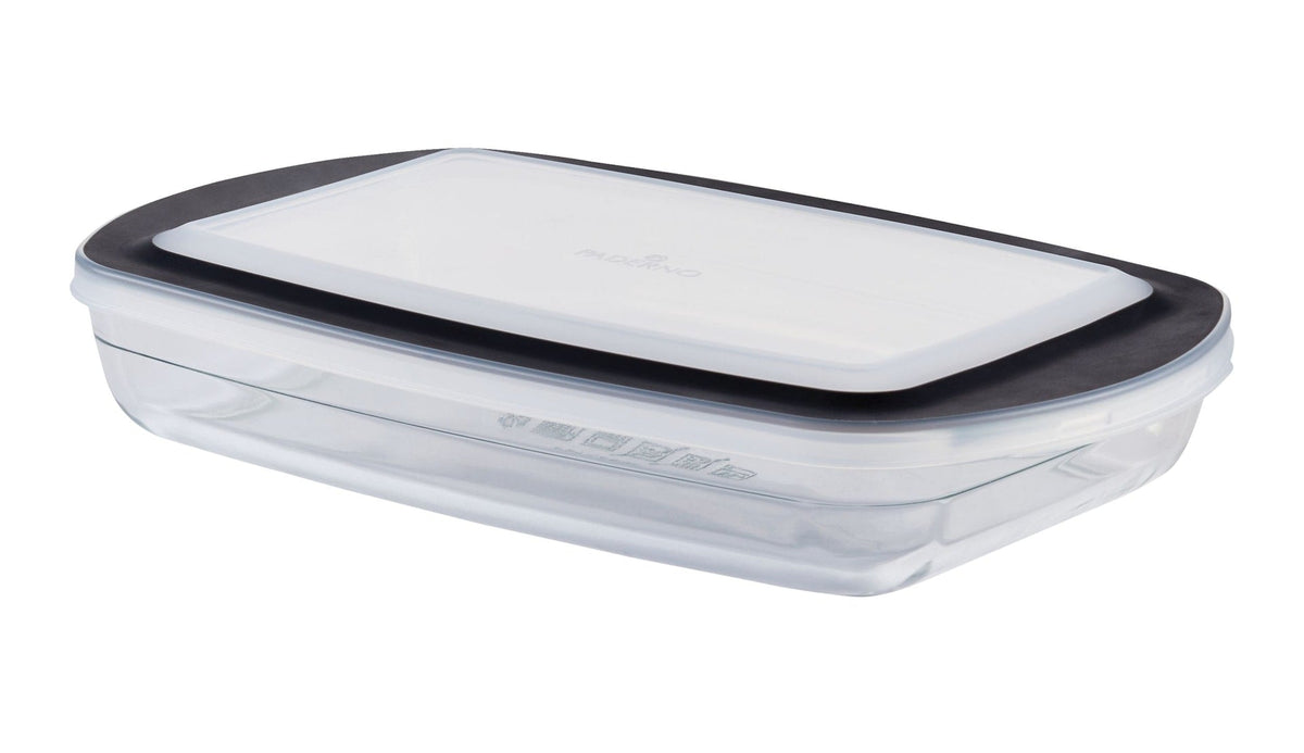Glass Rectangular Baking Dish with Lid, 2.8-qt