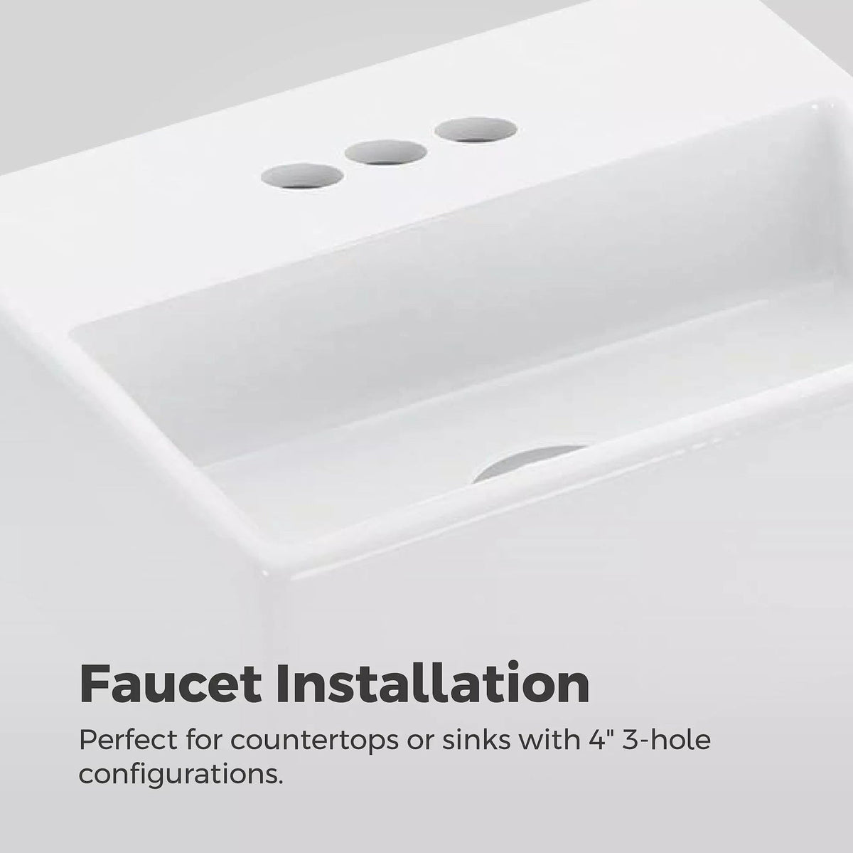 Vaneri 4-in Centreset Bath Faucet, Matte Black
