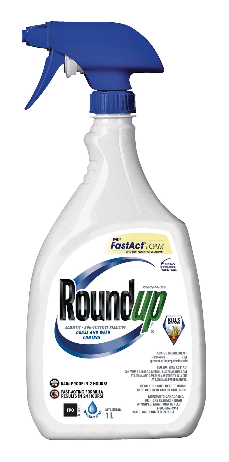 Ready-to-Use Herbicide Grass & Weed Control/Killer with Fast Fact Foam, 1-L